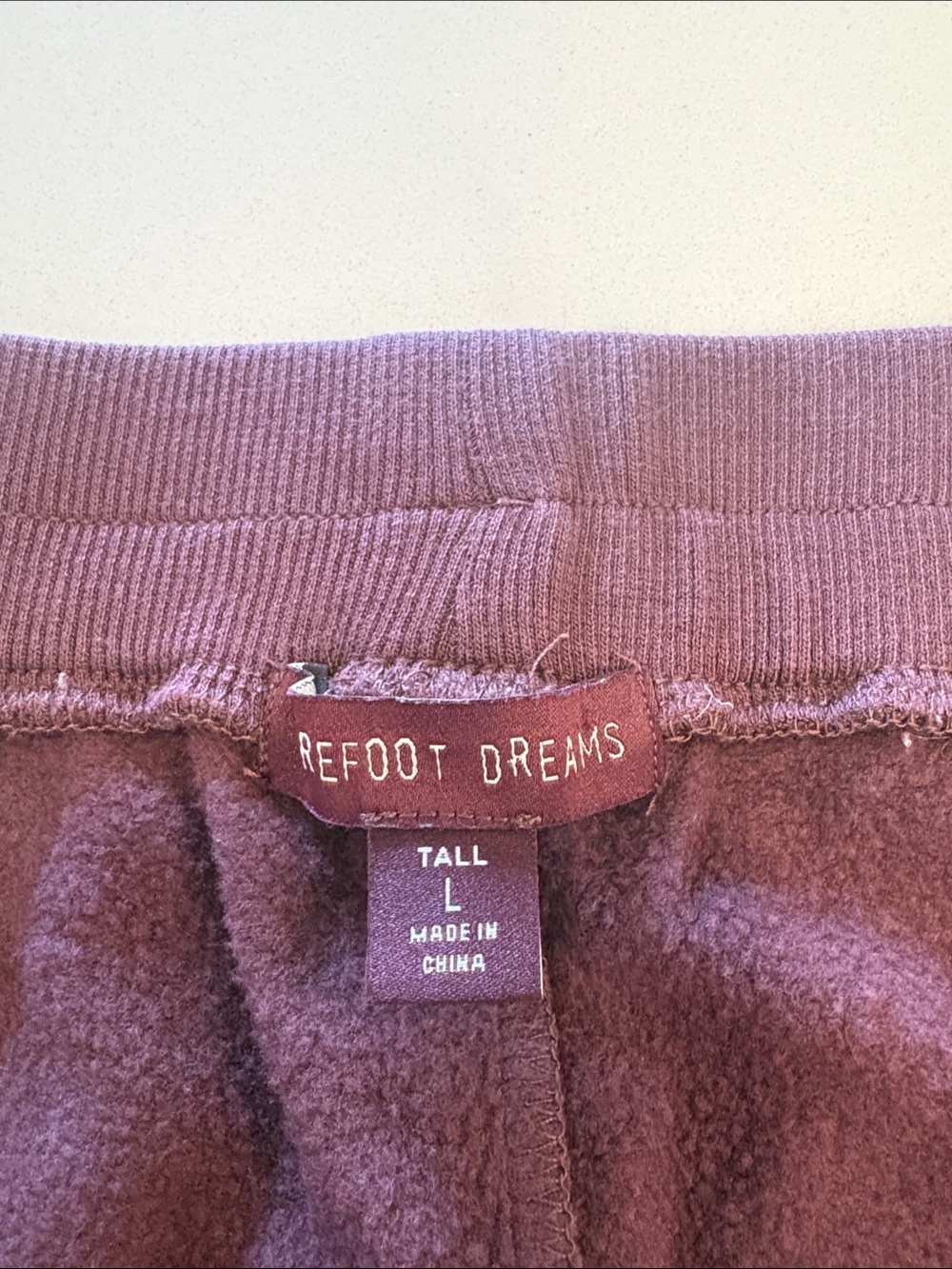 Barefoot Dreams Cozy Straight Leg Lounge Pants ~ Size Large Tall ~ Burgundy - Picture 4 of 9